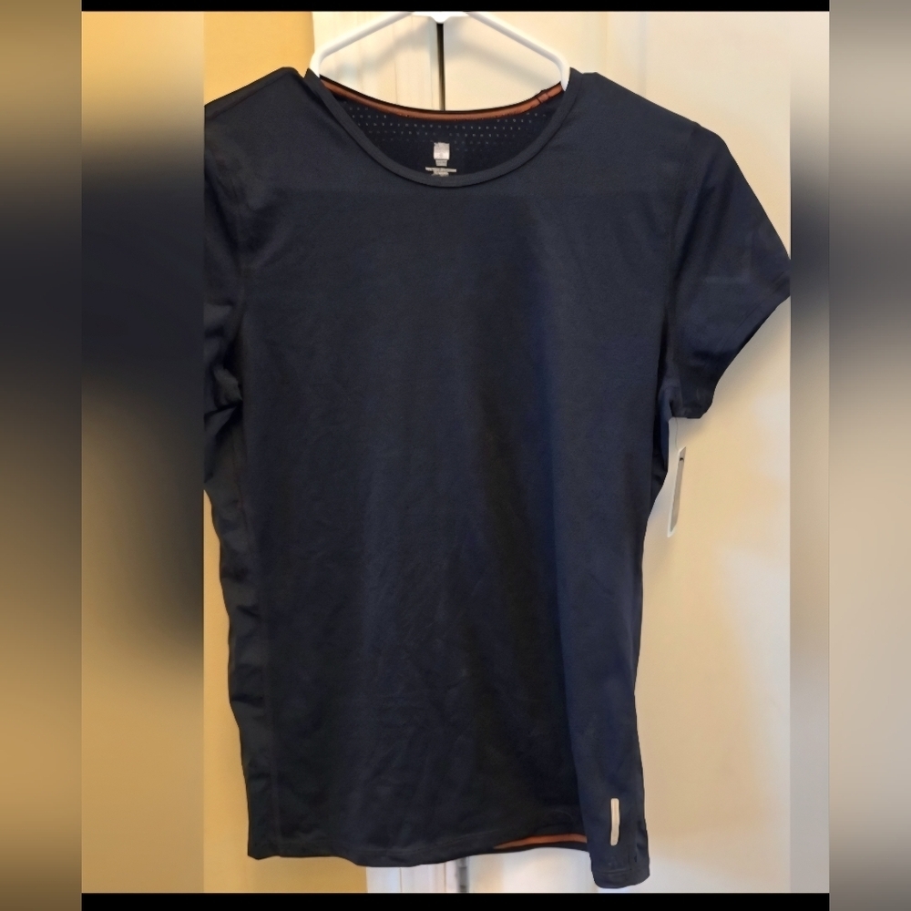 VSX Sport Womens Navy Blue Short Sleeve Tee Body Wick By Victorias Secret